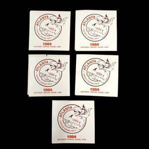 Atlanta Vintage Grand Prix 1984 Southeast Racing Association SVRA 5 Sticker Lot